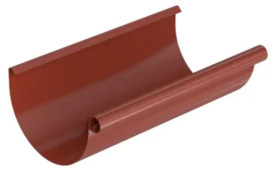 Immagine prodotto di BRYZA Grondaia, zincata Ø 150 mm, lunghezza 3M, rosso mattone RAL 8004