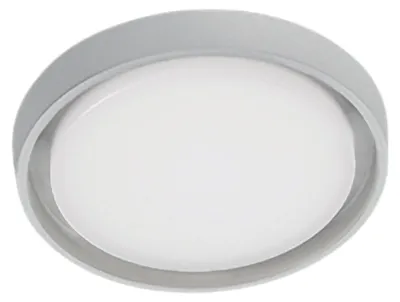 Produktbild von Alu 25W LED Wand- und Deckenleuchte, rund, 27 cm, in mattweißem Aluminium, Diffusor aus satiniertem Polycarbonat, Schutzart IP54