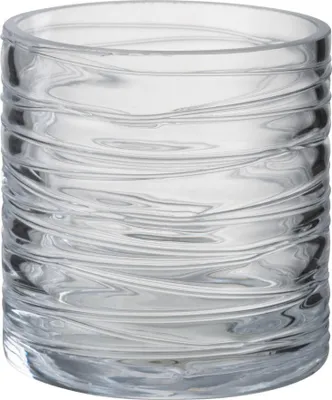 Produktbild von J-Line Windlicht Streifen Glas Transparent Small
