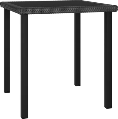 Immagine prodotto di vidaXL set da pranzo da giardino 5 pezzi in polirattan nero