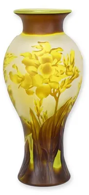 Productafbeelding van A Cameo Glass Baluster Vase 'Dragonfly'