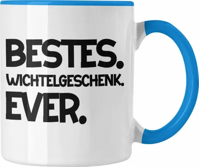 Produktbild von Trendation - Wichtelgeschenk für Frauen Kollegen Geschenk Wichteln Weihnachten Bestes Wichtelgeschenk Ever Weihnachten Schrottwichteln (Blau)