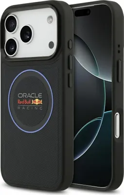 Zdjęcie produktu dla Etui Red Bull Meshed Ring Metal MagSafe do iPhone 17 Pro granatowy
