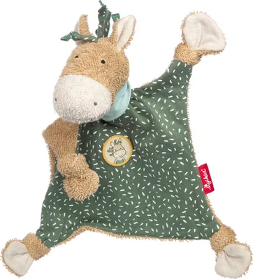 Immagine prodotto di sigikid Schnuffeltuch Pony Wiwi Wiah Tiny Tissues, Schmusetuch, Kuscheltuch, Babytuch, Baumwolle, Grün, 26 cm, 39825
