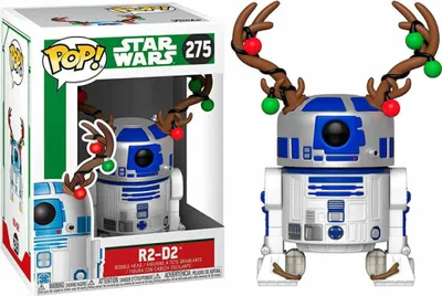 Zdjęcie produktu dla Funko Pop! Star Wars - Świąteczny R2-D2 z Rogami - Figurka Winylowa Premium