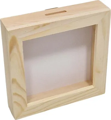 Image de Tirelire Playwood en plexiglas avec dos blanc, petite taille