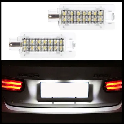 Für Renault 19 Clio I Megane I Scenic I 2x LED Kennzeichenbeleuchtung in der Farbe von GOLDCAR