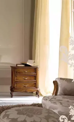 Immagine prodotto di Comodino classico marrone con cassetti Tavolino portaoggetti Mobili per la camera da letto
