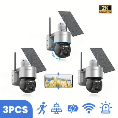 Produktbild von Drahtloses Überwachungskameraset – WLAN-Überwachungskamera – Außenkamera – 3MP HD-Kamera – Farb-Nachtsicht