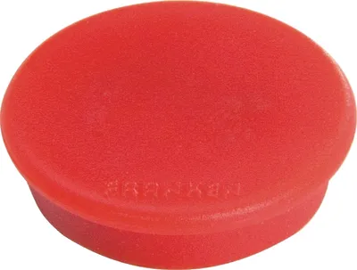 Produktbild von Haftmagnet 32mm rot VE=100x10 Stück