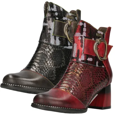 Produktbild von Laura Vita Damen Stiefeletten Blockabsatz Idcorao 01, Größe:40 EU, Farbe:Grau
