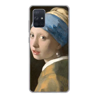 Produktbild von MuchoWow® Handyhülle Schutzhülle Hülle für Samsung Galaxy A51 Das Mädchen mit dem Perlenohrring - Gemälde von Johannes Vermeer Silikon Softcase Handy Hülle - Schutzabdeckung