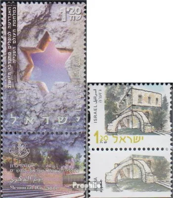 Produktbild von Briefmarken Israel 2000 Mi 1554,1561A mit Tab (kompl.Ausg.) gestempelt Gefallenen-Gedenktag