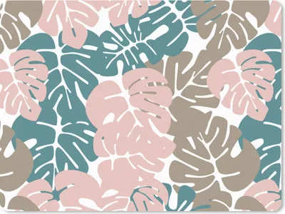 Produktbild von MuchoWow® Mauspad Mousepad Monstera - Dschungel - Muster - Pastell - Blätter 40x30 cm - Mousepads - Maus Mat - Pad - Mausunterlage - Anti Rutsch