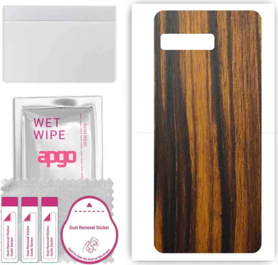 Produktbild von apgo Rückseite Schutzfolie, Skin, kompatibel mit Asus ROG Phone 3 Strix, Hinten Displayschutzfolie aus Vinylfolie, kratzfest, einfache Montage - Tigerwood