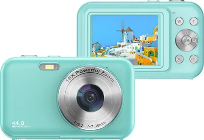 Obrázek produktu pro INF Digitální fotoaparát s 1080P, 44MP, 16x zoom, 2,4palcový displej Modrý