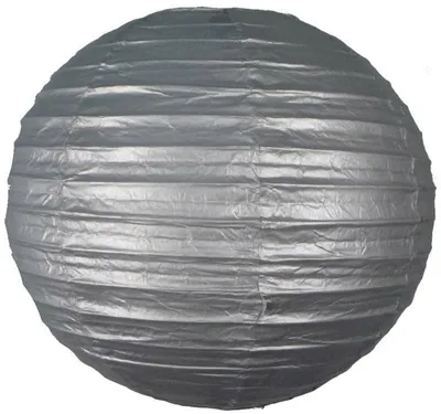 Productafbeelding van Set van 5 Zilveren Lampionnen - 35 cm