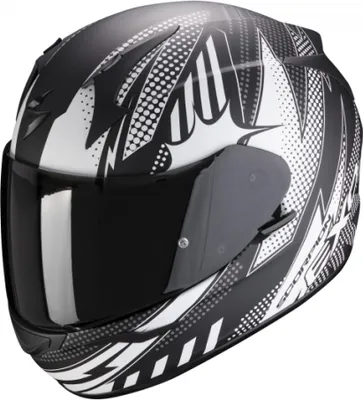 Obrázek produktu pro Moto přilba SCORPION EXO-390 POP matná černo/bílá XL