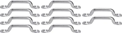 Produktbild von 10-teiliges Set aus Bootsverdeckösen und Deckschlaufen zur Befestigung aus Edelstahl 316