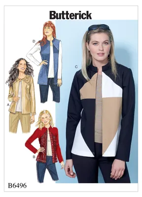 Produktbild von Damenjacke Schnittmuster Butterick B6496A5 34-42