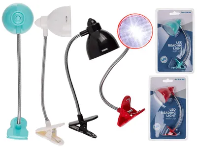 Zdjęcie produktu dla Lampka do czytania z 2 diodami LED (z bateriami) ok. 17 cm