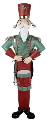 Produktbild von Clayre & Eef Weihnachtsdekorationsfigur Nussknacker 75x50x186 cm Rot Metall