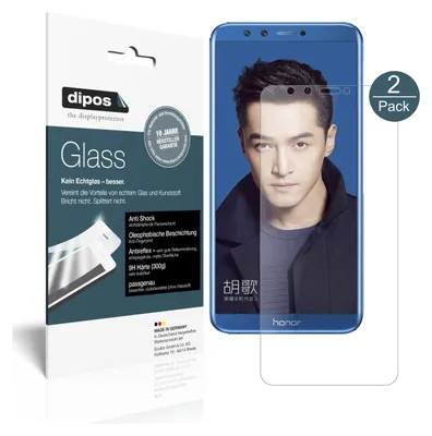 Produktbild von 2x Schutzfolie für Huawei Honor 9 Lite matt - Anti-Shock 9H Folie dipos Glass