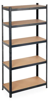 Image de Étagère métallique avec 5 niveaux, capacité de charge de 875 kg