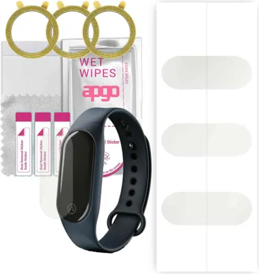Produktbild von apgo 3 Stück Schutzfolie, Matt, kompatibel mit Lamax Bfit 2 Smartwatch, Hydrogel Displayschutzfolie mit Positionierhilfe, Displayfolie, robust und kratzfest