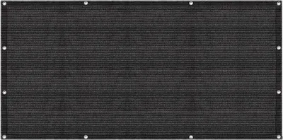 Obrázok produktu pre Izrielar stanový koberec 200x200 cm HDPE čierny UV stabilný priedušný s 13 kolíkmi pre stan a karavan a piknik