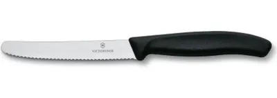 Image de Lot De 2 Couteaux De Table Ou à Tomate 10 Cm Noir - Swissclassic - Victorinox