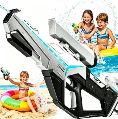 Produktbild von Elektrische Wasserpistole, automatische Wasserpistole für Erwachsene, 750 ml, selbstansaugend, ideal für Outdoor-Sommerpartys
