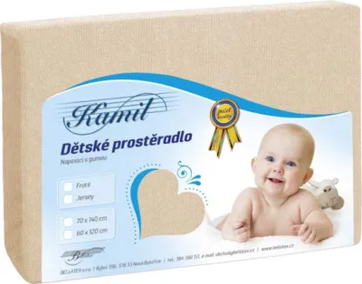 Immagine prodotto di Lenzuolo in jersey per neonati - Beige - 60x120