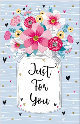 Produktbild von SUSY CARD Grußkarte Goldelicious "Just for You"