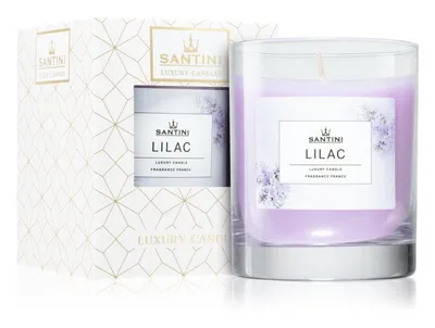 Produktbild von Luxuskerze Santini - Flieder, 200g
