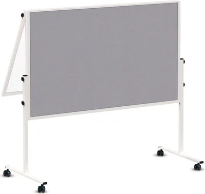 Produktbild von MAUL Moderationstafel MAULsolid 150 x 120 cm mobil klappbar weiß grau