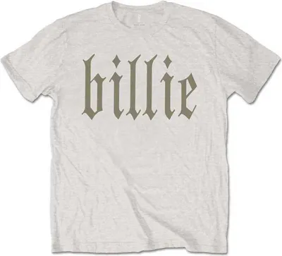 Produktbild von Billie Eilish Billie 5 (Back Print) T-Shirt mit kurzen Ärmeln Natural L