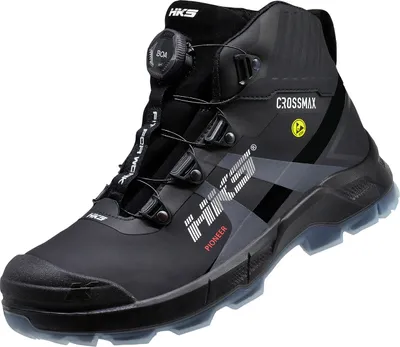 Produktbild von HKS Sicherheitsstiefel Crossmax Pioneer BOA black S3S nach EN ISO 20345:2022 S3S ESD SR FO schwarz  Größe 46