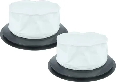Produktbild von vhbw 2x Sackfilter Ersatz für Ghibli 6610000 für Trockensauger, Staubsauger - Ersatz-Filter Schwarz Weiß