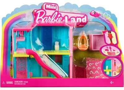 Image de Coffret mini barbieland : la maison de poupee + 1 figurine et 2 accessoires - barbie - mattel hyf46