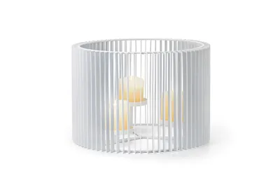Produktbild von Philippi Circus Windlicht  Stahl, pulverbeschichtet, weiß 219028