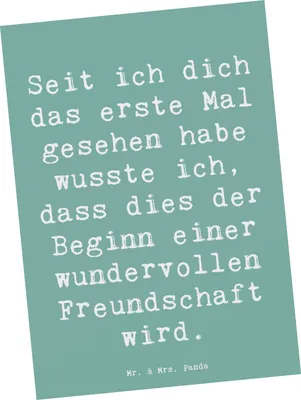 Produktbild von Mr. & Mrs. Panda Grußkarte Spruch Neue Freunde finden - Meeresbrise - Geschenk, besondere Freundschaft, Ansichtskarten, knüpfen, Hoffnung, Zuversicht, Mutmacher, Trost