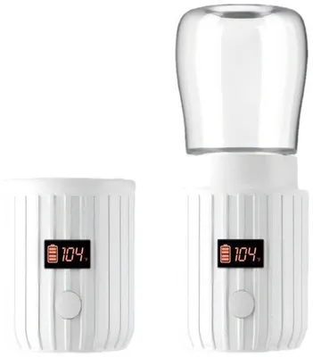 Image de Chauffer-biberon électrique, rechargeable par USB, chauffage rapide, 4 réglages de température, format compact, pour biberons, sans fil