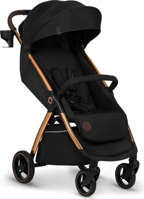 Produktbild von Lionelo Kinder-Buggy Ingrid bis 22 kg von 6 Monaten bis 4 Jahren Große 360° schwenkbare Räder - Schwarz