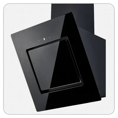 Image de PKM Hotte de cuisine S26-50 BBTY - 50cm, noir, verre, LED, hotte aspirante