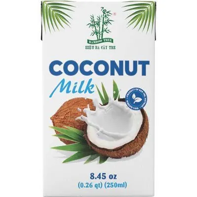 Produktbild von BAMBOO TREE Kokosmilch Tetra Pak (UHT 17-19% Fett) 250ml
