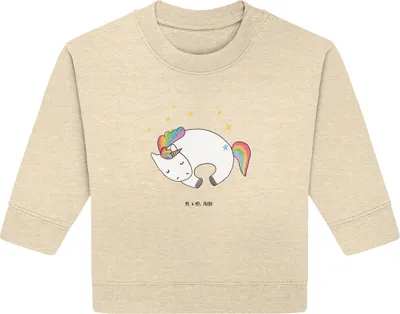 Produktbild von Mr. & Mrs. Panda Organic Baby Pullover Einhorn Nacht 12. - 18. Monat - Natural Raw - Geschenk, Bullover, Unicorn, Einhörner, Träume, Menschen