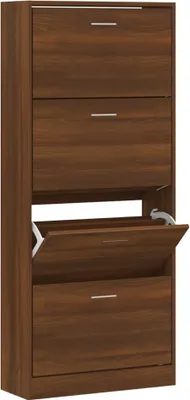Immagine prodotto di Scarpiera Rovere Marrone 63x24x147 cm in Legno Multistrato