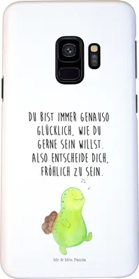 Produktbild von Mr. & Mrs. Panda Samsung Galaxy S9 Handyhülle Schildkröte Pfeifen - Weiß - Geschenk, Trennung, Fröhlich, Depression, Hülle, Glück, Handy Schutzhülle, Cover, Motivation
