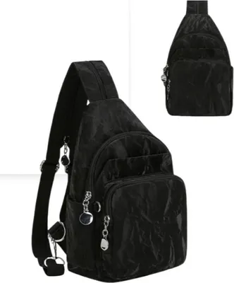 Image de INF Sac à Dos Petit en Tissu Oxford Antivol Élégant pour Femmes Le noir